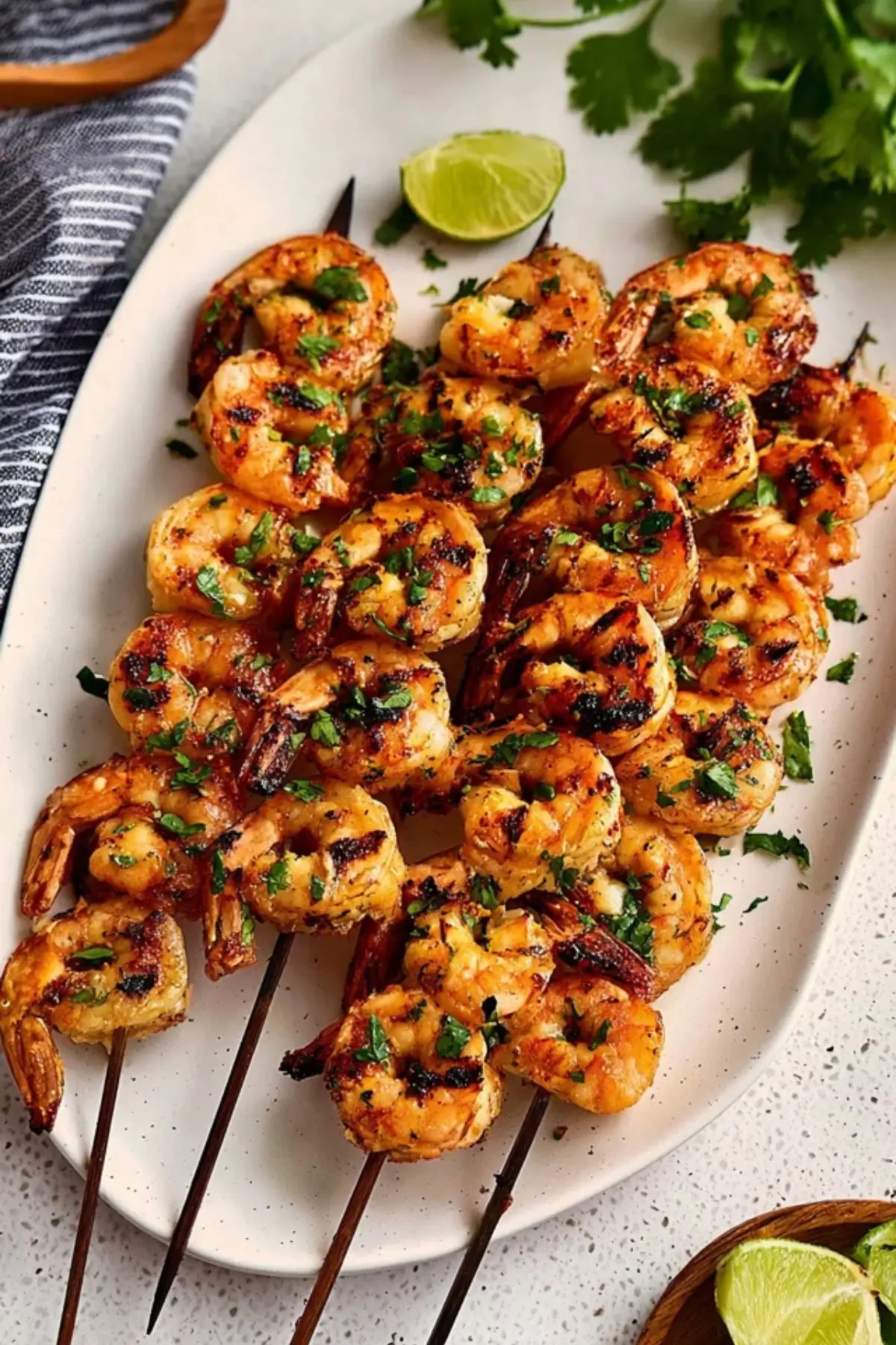 Marinated Grilled Shrimp Skewers
