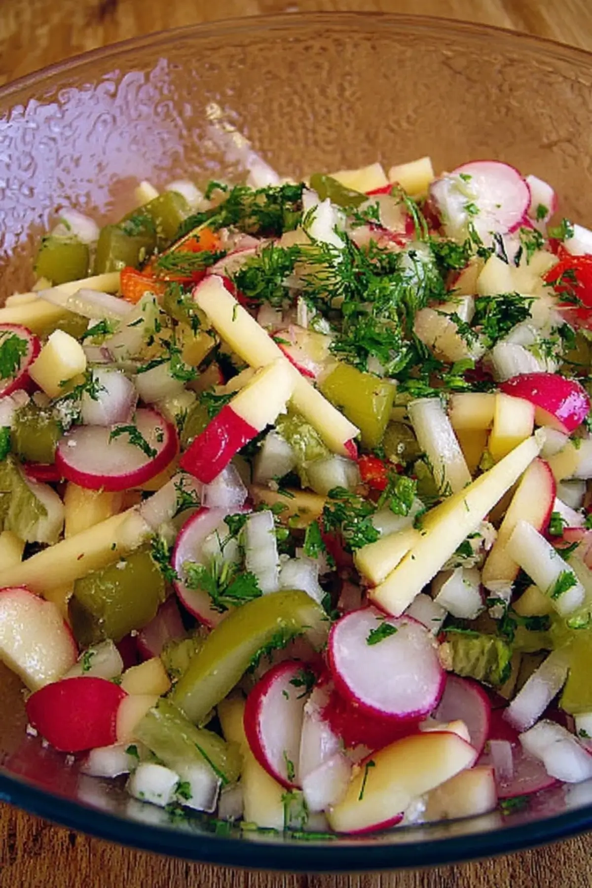 Radieschen Apfel Salat