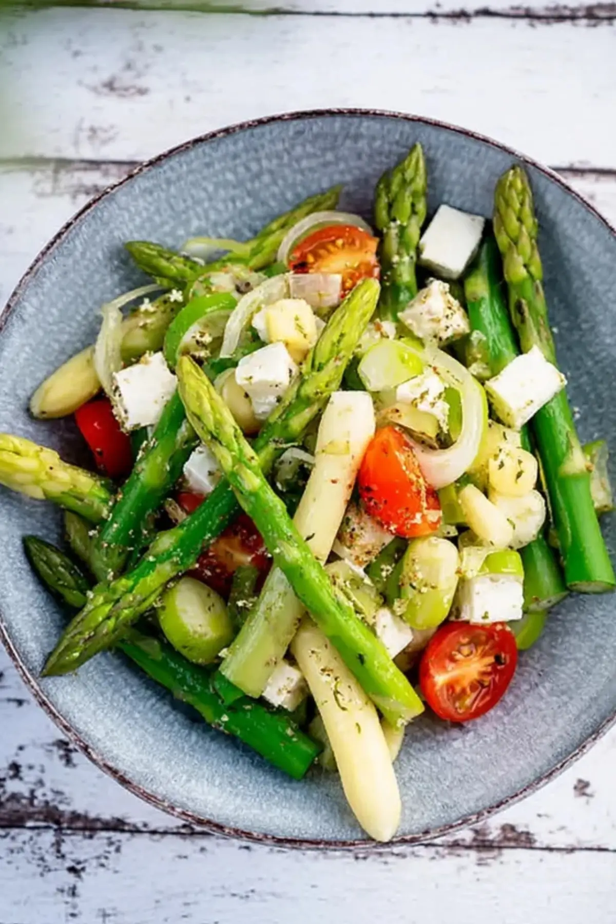 Spargelsalat mit grünem Spargel