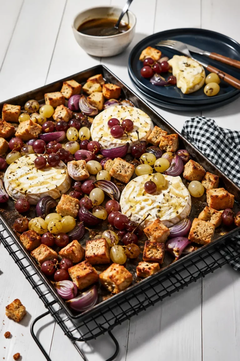 Einfacher Camembert mit Trauben – cremig und köstlich
