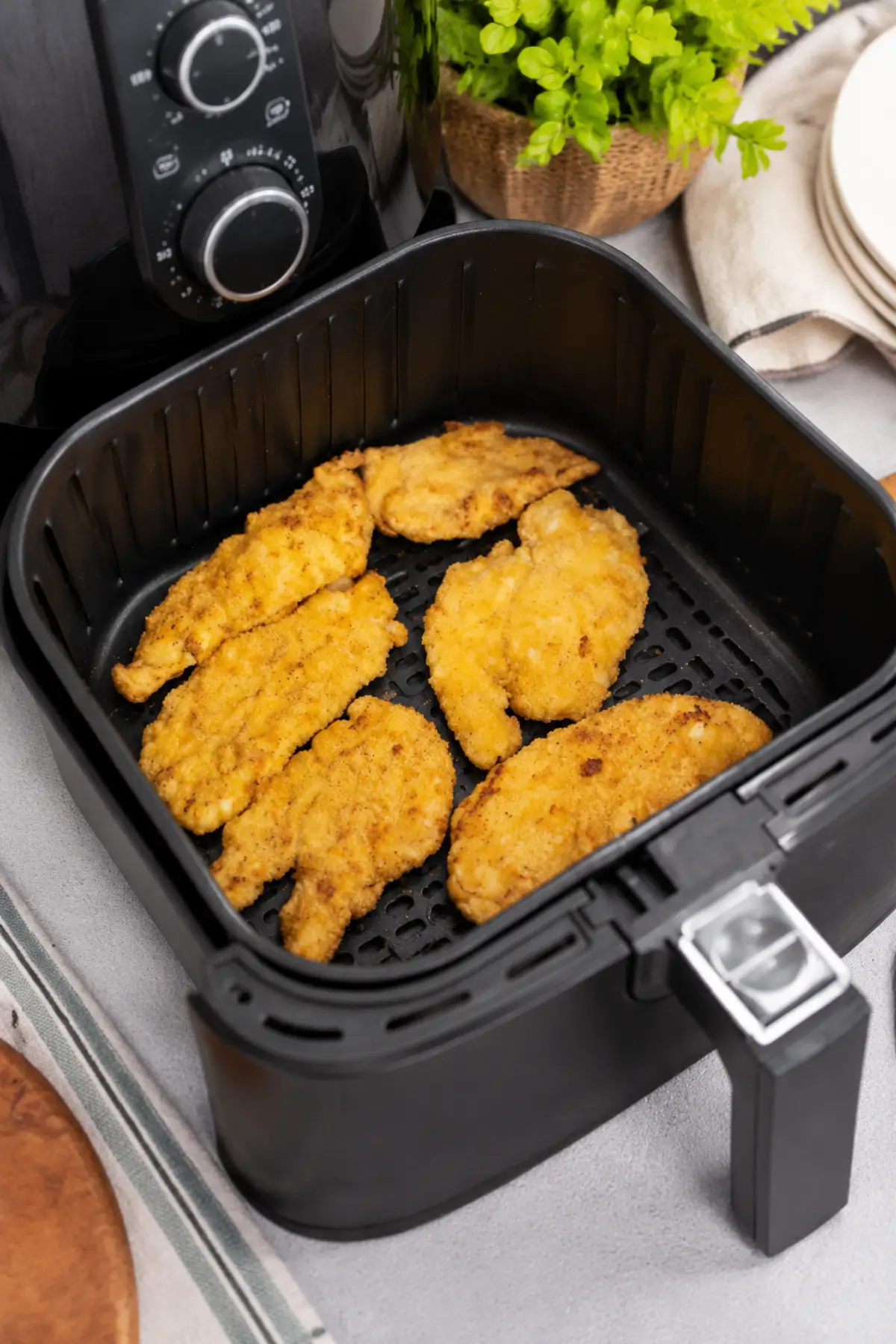 Schnitzel in der Heißluftfritteuse
